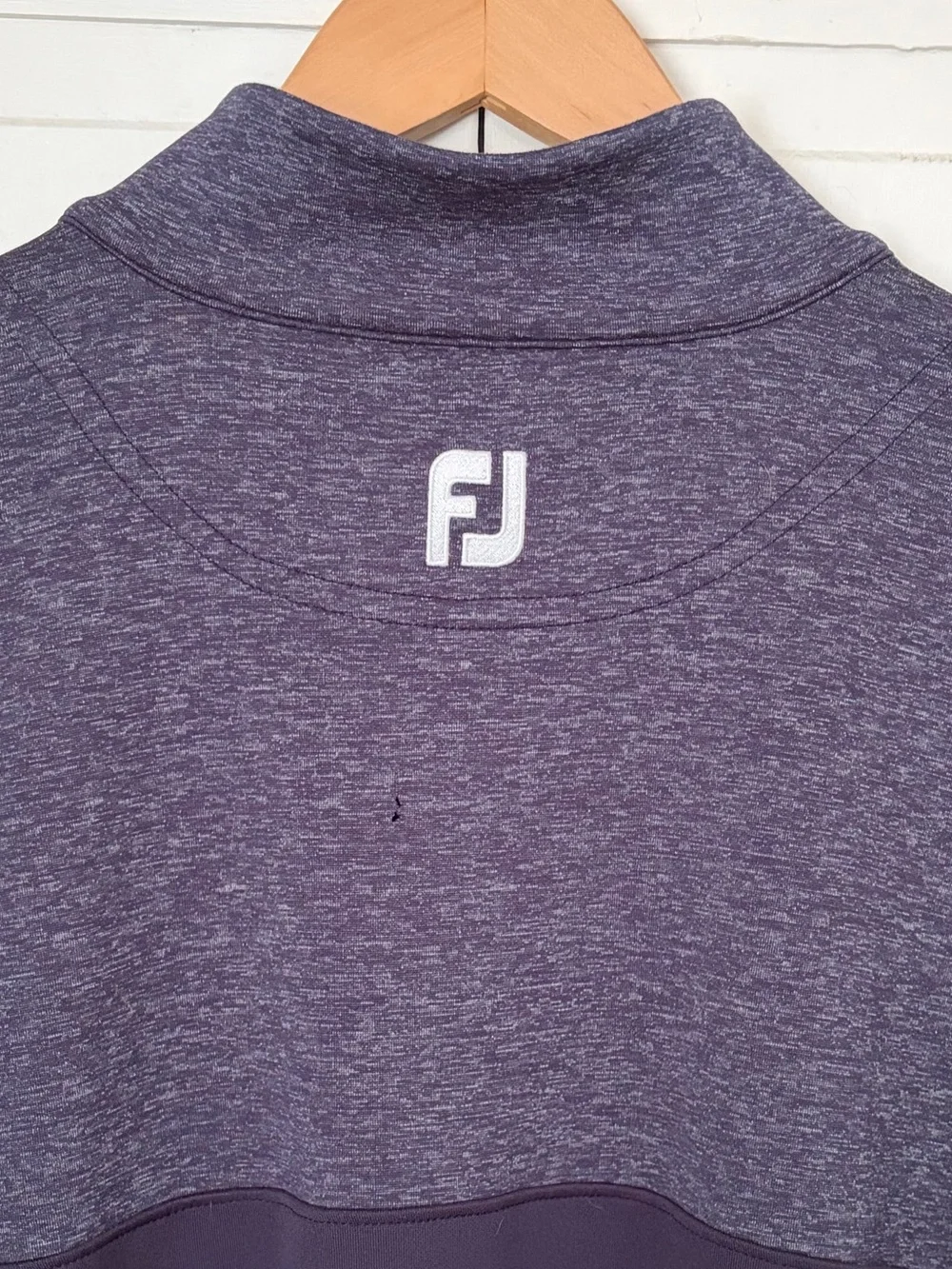 Footjoy Men’s Size L Long Sleeve 1/4 Zip Mock Neck Pullover Performance Sweater